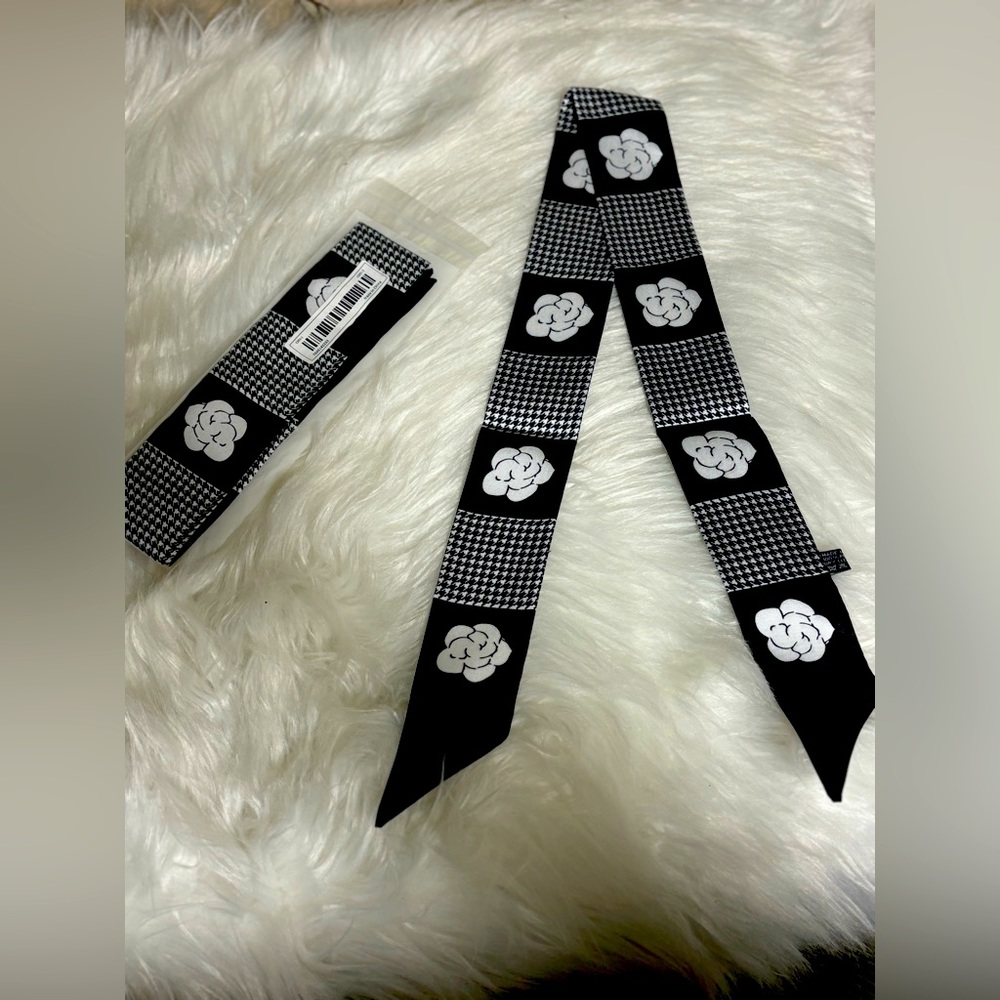Camellia Style Twilly Bag Scarf Designer Inspired 1pc